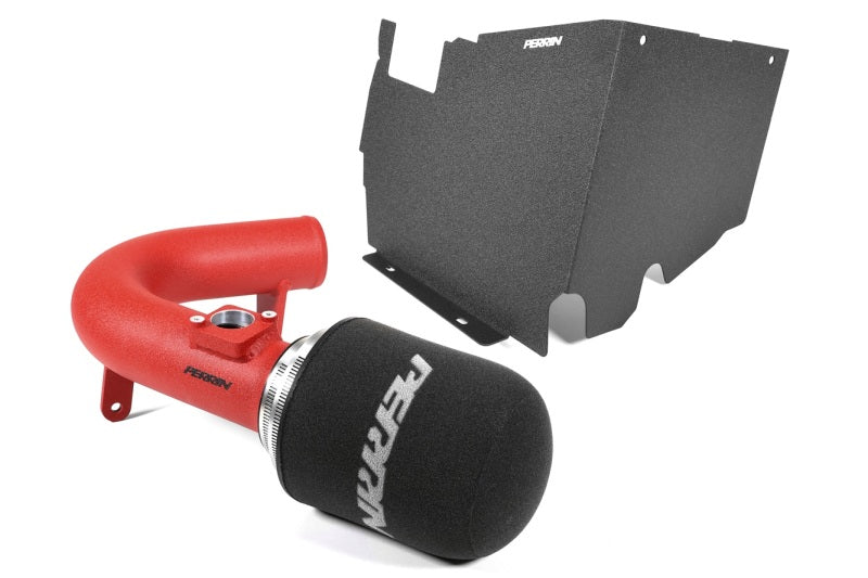 Perrin Performance PERRIN Cold Air Intake with Heatshield - Red for 22-26 Subaru WRX - view 5