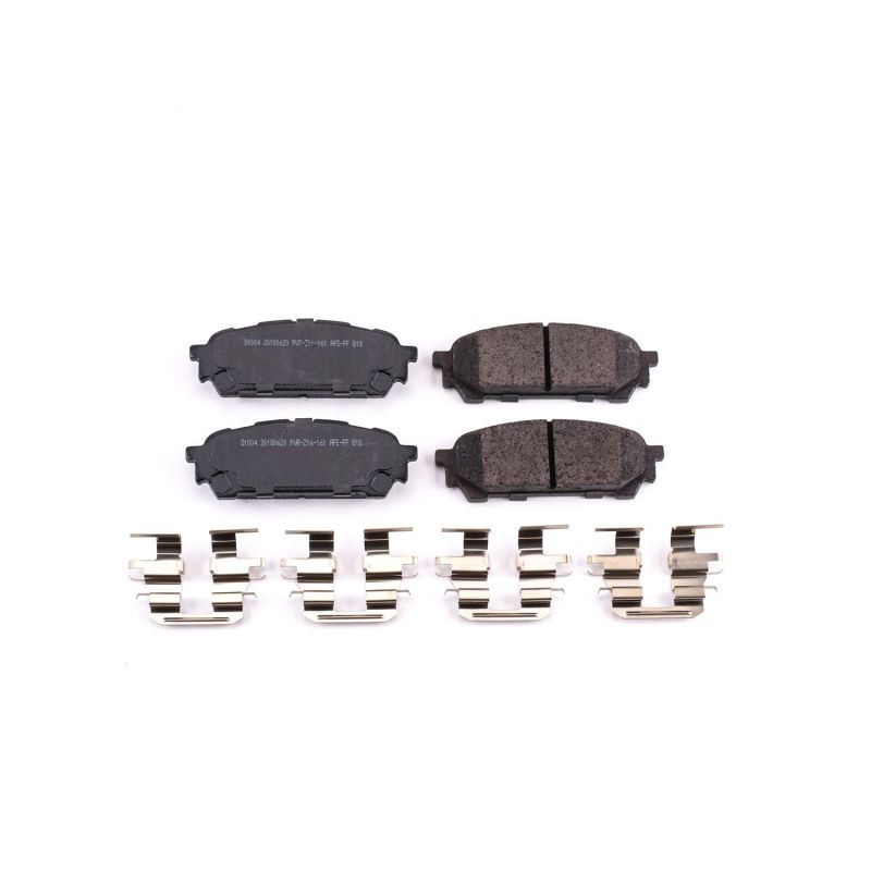PowerStop Power Stop Saab 9-2X Rear Z17 Evolution Ceramic Brake Pads with Hardware