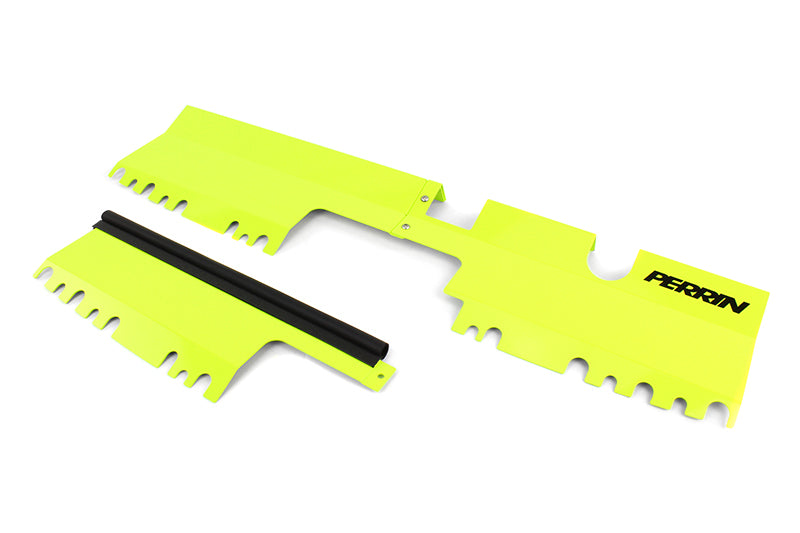 Perrin Performance PERRIN Radiator Shroud - Neon Yellow for 15-21 Subaru WRX/STI - view 2