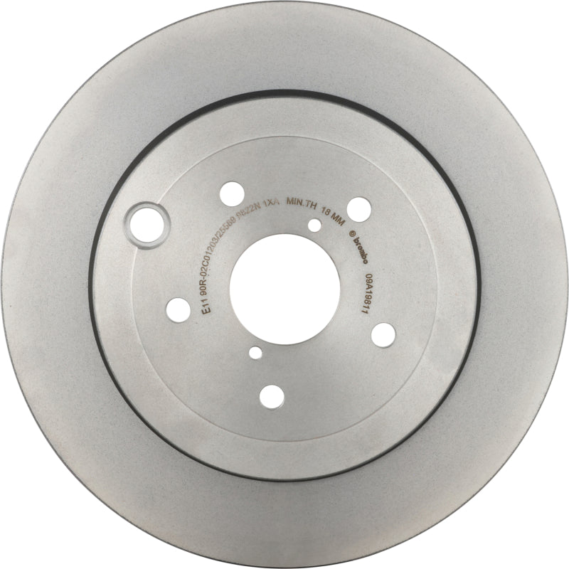 Brembo OE Brembo Rear Premium UV Coated OE Equivalent Rotor for 08-14 Subaru WRX/STI/Impreza