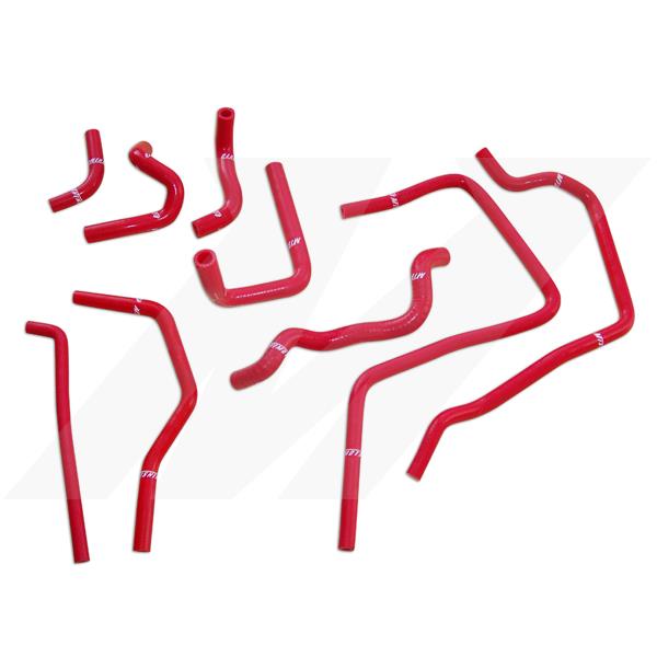 Mishimoto Red Silicone Ancillary Hoses for 01-05 Subaru WRX - view 3