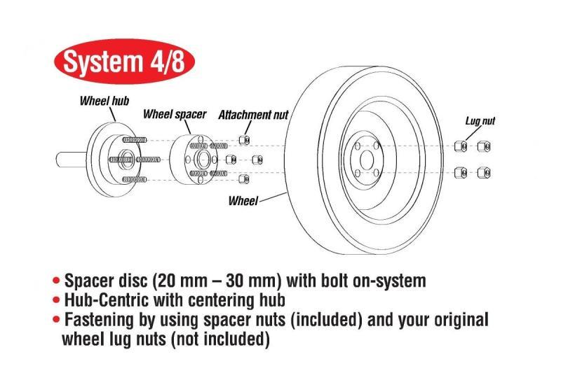 Eibach Pro-Spacer 10mm Thickness 5x100 Hub 56 for 93-01 Subaru Impreza - view 5