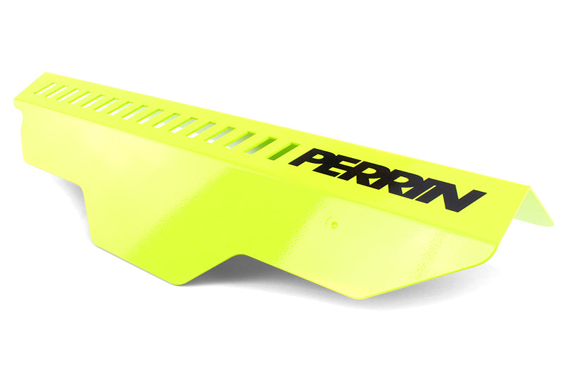 Perrin Performance PERRIN Pulley Cover - Neon Yellow for 02-14 Subaru WRX/STI/Impreza - view 2