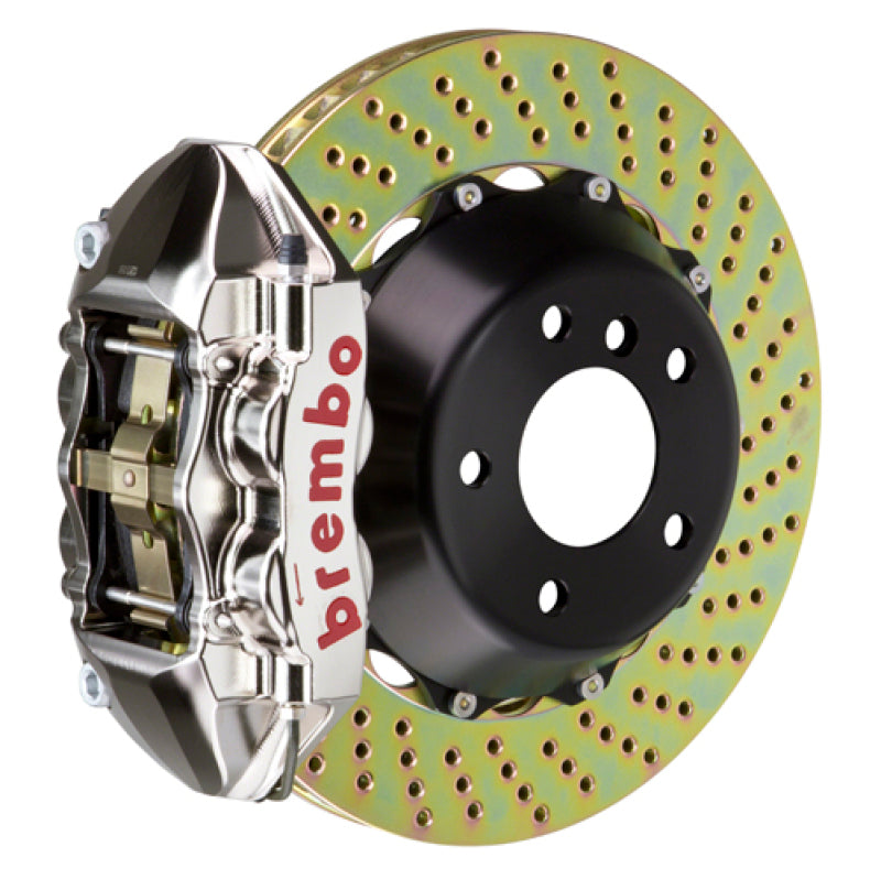 Brembo FR-S BRZ 86 Front GTR BBK 4 Piston Billet 345x28 2pc Rotor Drilled- Nickel