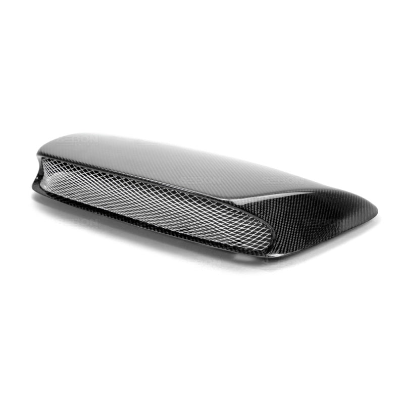 Seibon Carbon Fiber Hood Scoop - Only Fits OEM Hoods for 06-07 Subaru WRX/STI - view 3