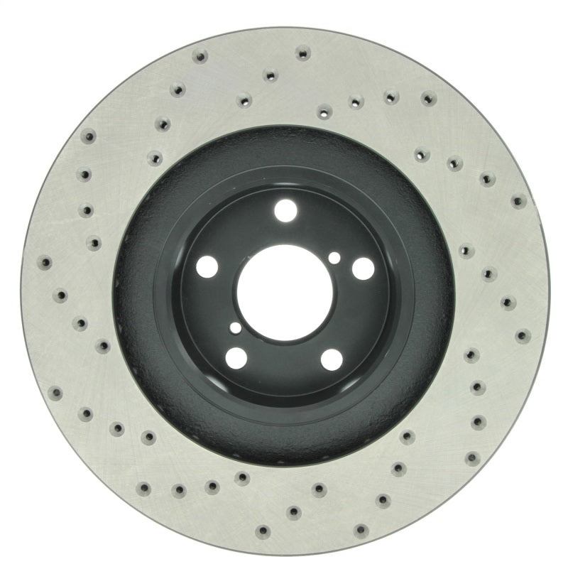 Stoptech Drilled Left Front Rotor for 02-10 Subaru WRX - view 2