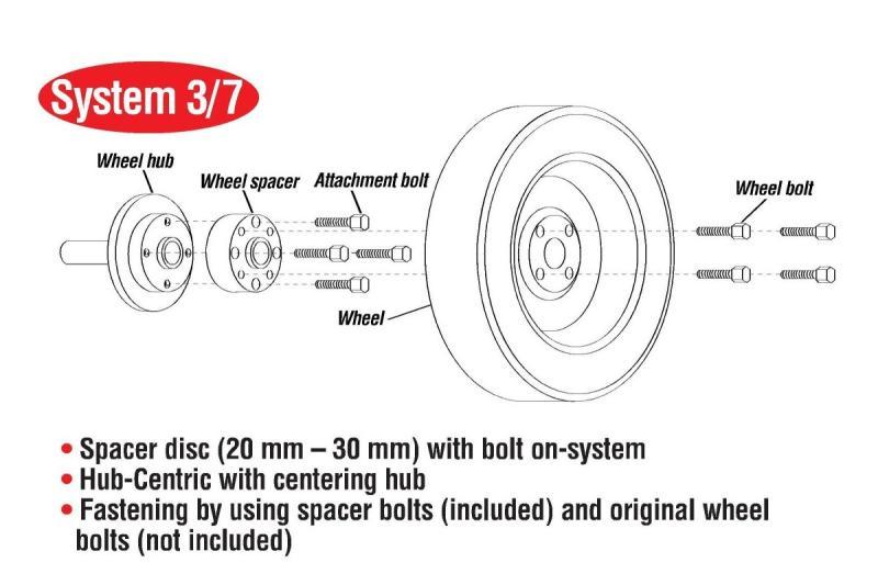 Eibach Pro-Spacer System 5mm Spacer 5x100 Bolt Pattern Hub 56 For for 04-07 Subaru WRX/Impreza - view 4