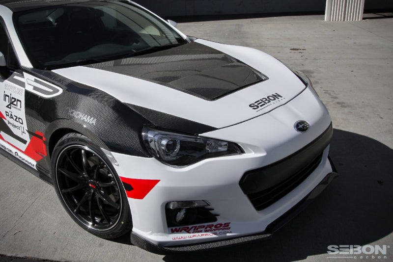 Seibon BRZ FRS DV Carbon Fiber Hood - view 7