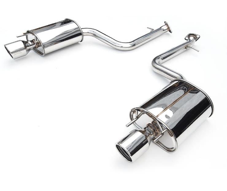 Invidia 11 Dual Q300 Titanium Tip Cat-back Exhaust for 08-11 Subaru WRX/STI - view 4