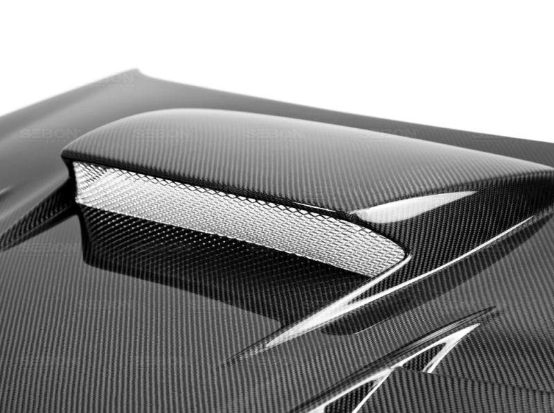Seibon CWII Carbon Fiber Hood for 06-07 Subaru WRX/STI - view 4