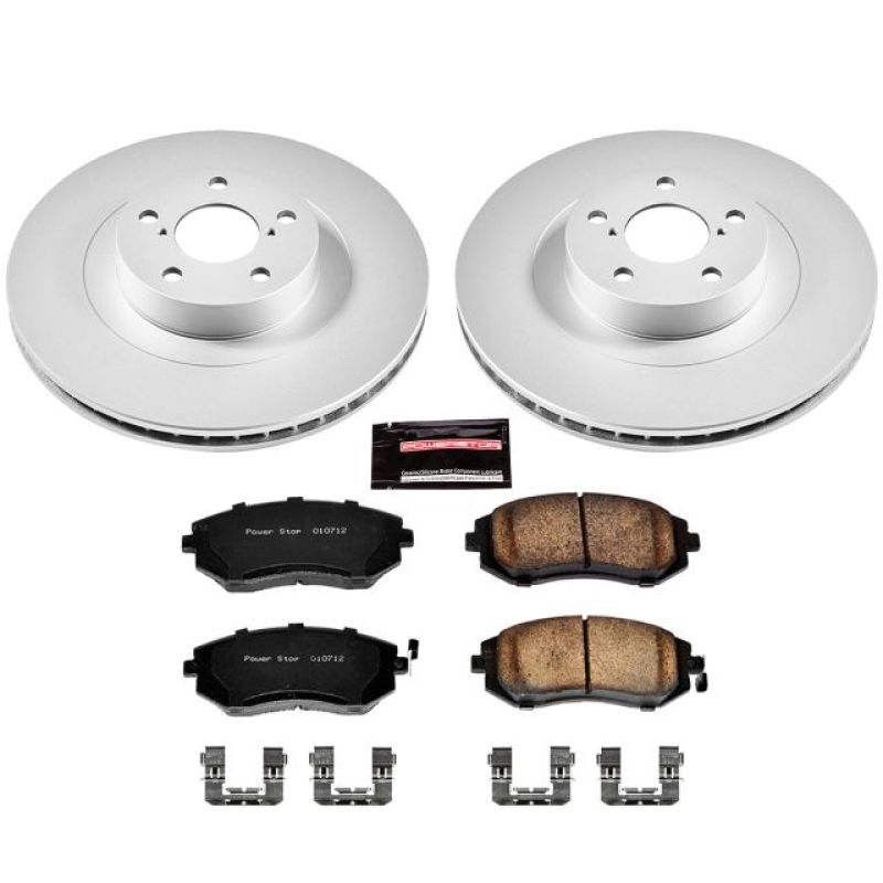PowerStop Power Stop Saab 9-2X Front Z17 Evolution Geomet Coated Brake Kit