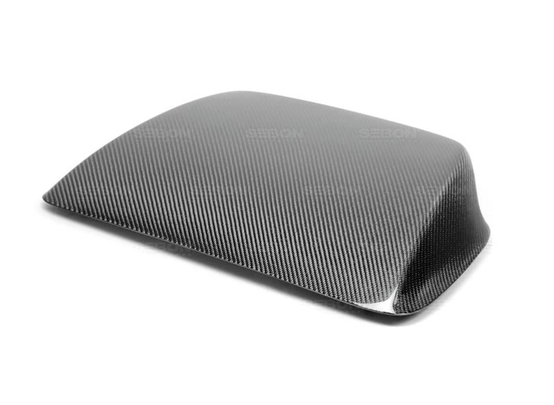 Seibon Carbon Fiber Hood Scoop - Only Fits OEM Hoods for 06-07 Subaru WRX/STI - view 5