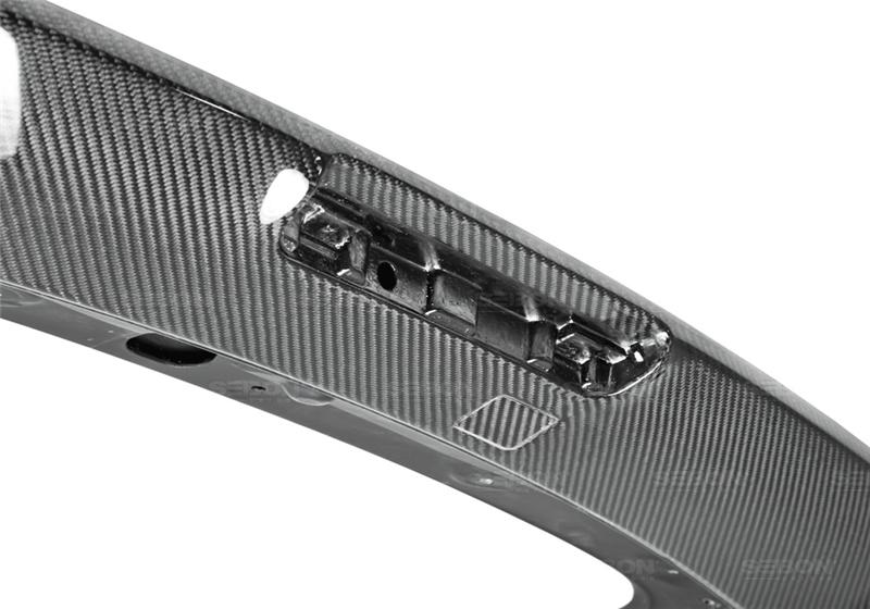 Seibon Hatchback OEM-style Carbon Fiber Rear Spoiler with LED Cutout for 08-10 Subaru WRX/STI - view 9