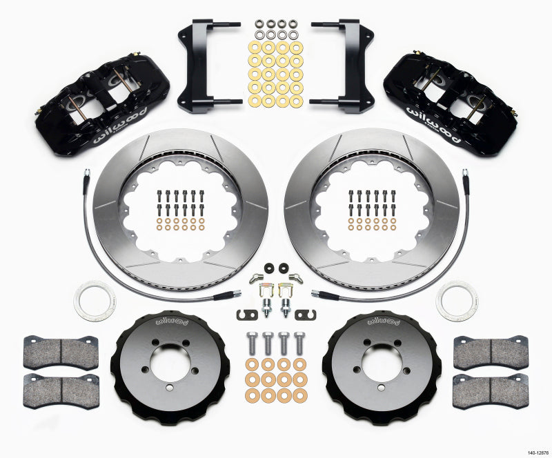 Wilwood AERO6 Front Hat Kit 14.00 with Lines for 1999-2012 Subaru WRX