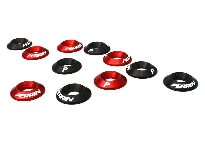 Perrin Performance PERRIN Intercooler Engine Cover Lock Down Washers - Black for 15-21 Subaru WRX - view 4