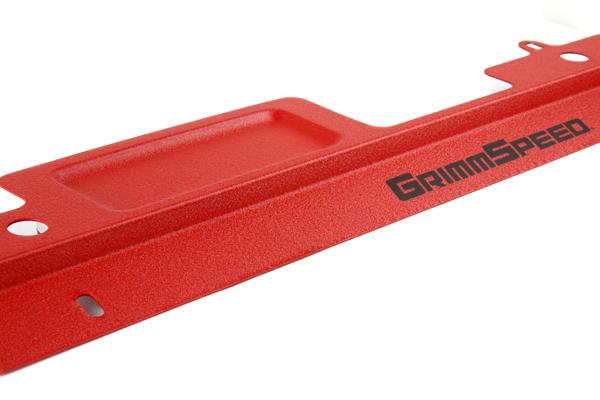 GrimmSpeed Radiator Shroud with Tool Tray - Red for 02-07 Subaru WRX/STI/Impreza - view 2