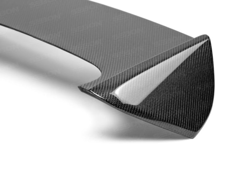 Seibon Hatchback OEM-style Carbon Fiber Rear Spoiler Shaved for 08-10 Subaru WRX/STI - view 4