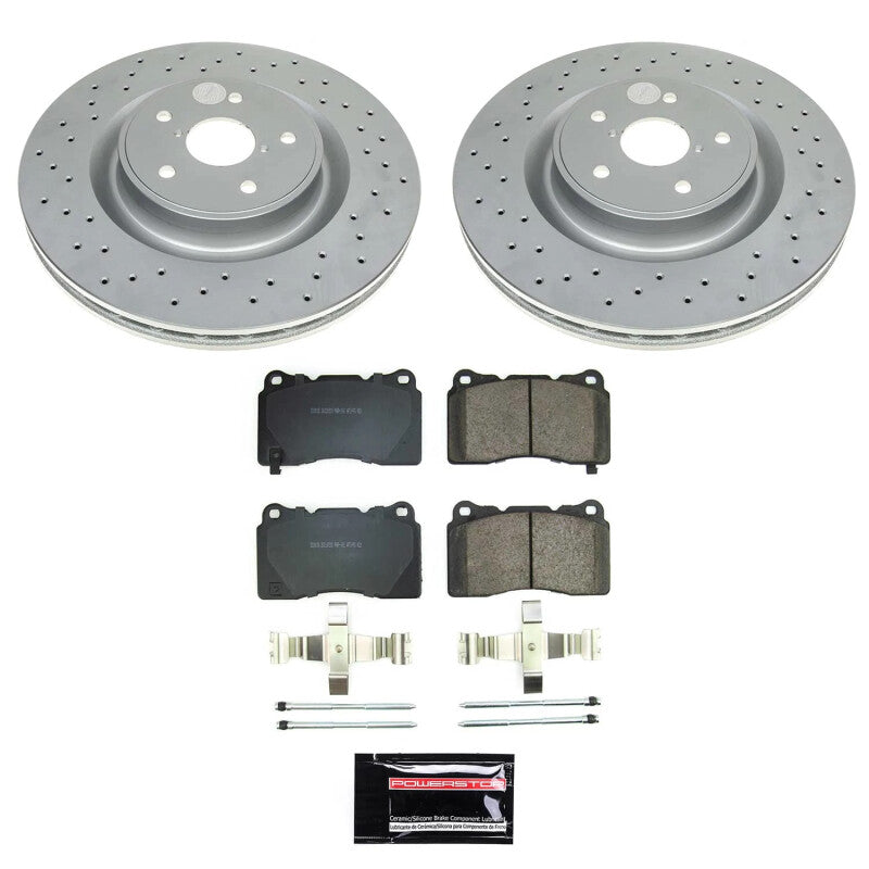 PowerStop Power Stop Front Z17 Coated Brake Kit for 2021 Subaru WRX
