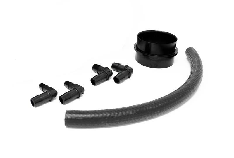Torque Solution Turbo Inlet Hose Black: FTX - Blue for 02-07 Subaru WRX/STI/Legacy GT - view 4