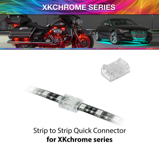 XK Glow 4 Pin Quick Connector- Strip to Strip XKchrome