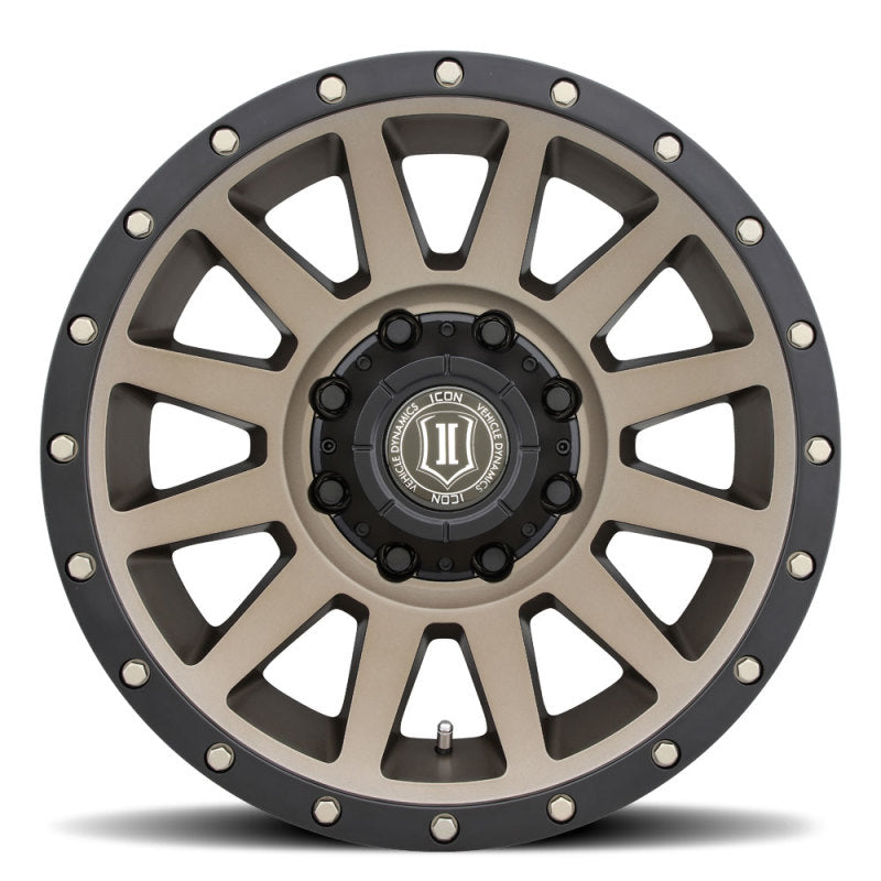 ICON Compression 18x9 8x6.5 12mm Offset 5.5in BS Bronze Wheel - view 2