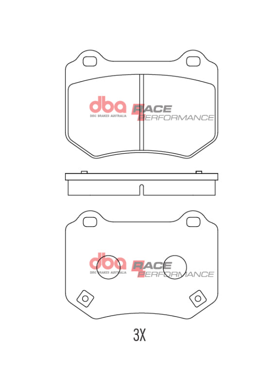 DBA Rear RP Performance Brake Pads for 18-21 Subaru WRX/STI - view 2