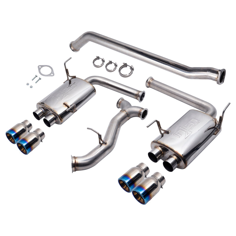 Injen Cat Back Exhaust with Quad Titanium Tips for 15-20 Subaru STI - view 3