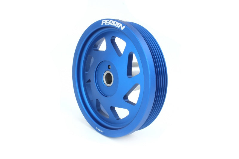 Perrin Performance PERRIN Lightweight Crank Pulley - Blue for 19-21 Subaru WRX - view 2