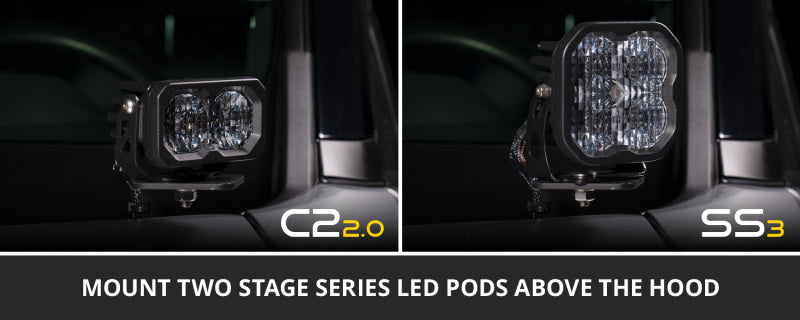 Diode Dynamics Crosstrek Pro SS3 LED Ditch Light Kit - White Combo - view 5