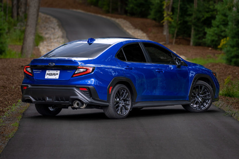 MBRP 3in Cat Back 5in OD with Single Burnt Tip - T304 for 2022 Subaru WRX - view 3