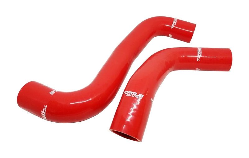 Torque Solution Silicone Radiator Hose Kit - Red for 08-14 Subaru WRX/STI/Forester XT
