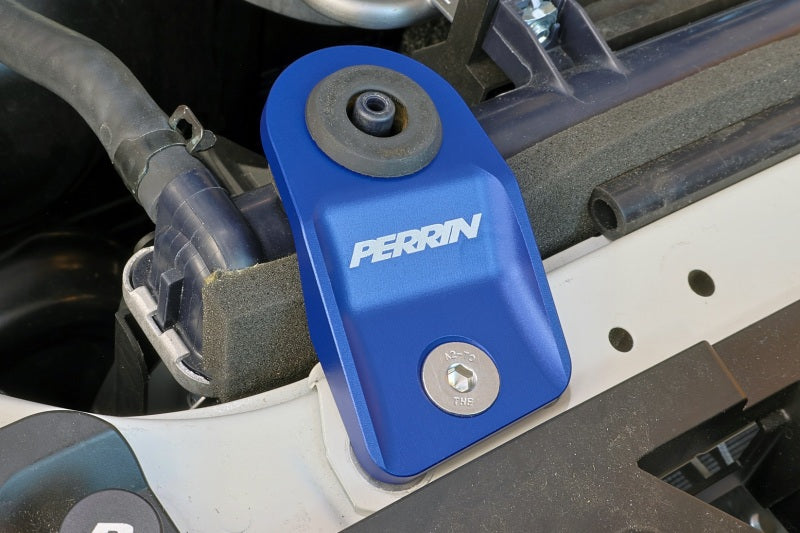 Perrin Performance PERRIN Crosstrek Upper Radiator Bracket Set - Blue for 15-21 Subaru WRX/STI/Impreza - view 2
