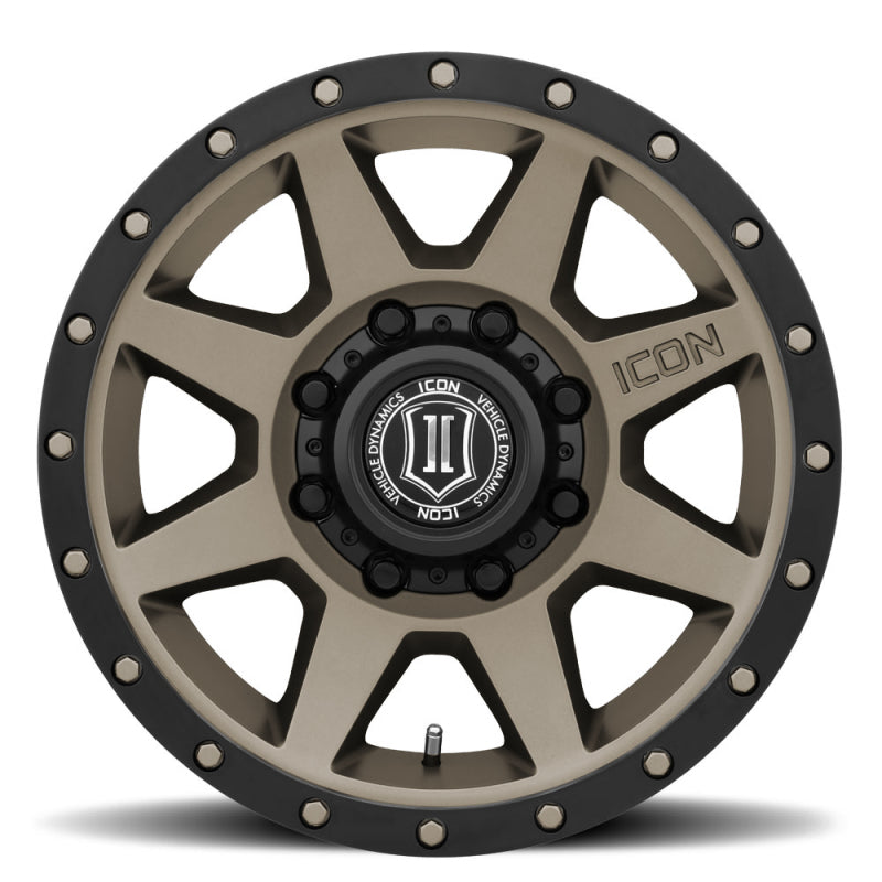 ICON Rebound HD 18x9 8x6.5 12mm Offset 5.5in BS 121.4mm Bore Bronze Wheel - view 2