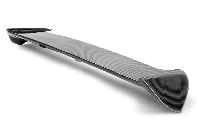 Seibon Hatchback OEM-style Carbon Fiber Rear Spoiler with LED Cutout for 08-10 Subaru WRX/STI - view 2
