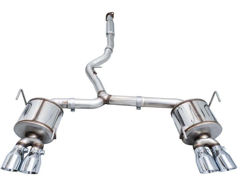 AWE Tuning + VB Touring Edition Exhaust - Chrome Silver Tips for 2022 Subaru WRX - view 9