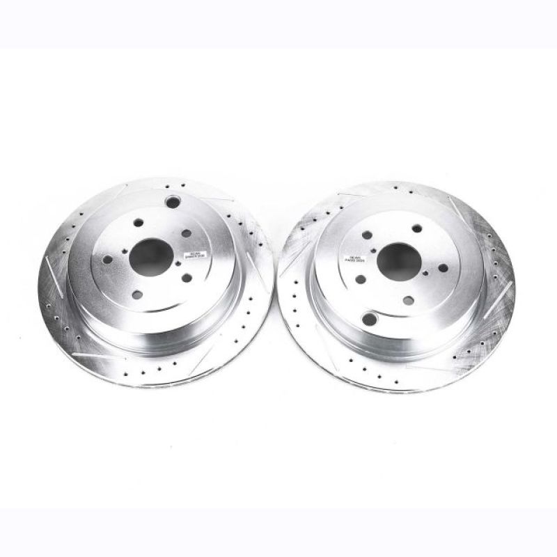 PowerStop Power Stop B9 Tribeca Rear Evolution Drilled Slotted Rotors - Pair