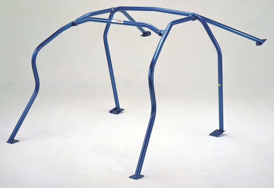 Cusco D1 Chromoly 2-Pssgr 6-PT DASH-THRU Roll Cage GRB CUSCO BLUE for 08-14 Subaru STI