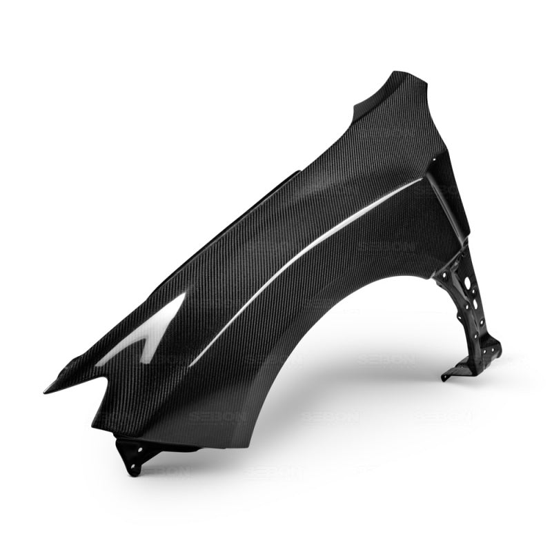 Seibon 10mm Wider Carbon Fiber Fenders for 08-10 Subaru STI/Impreza - view 2