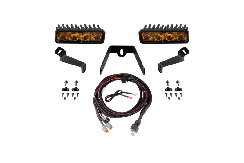 Diode Dynamics SS6 Sport LED Kit Yellow Fog 3000K for 2015-2017 Subaru WRX