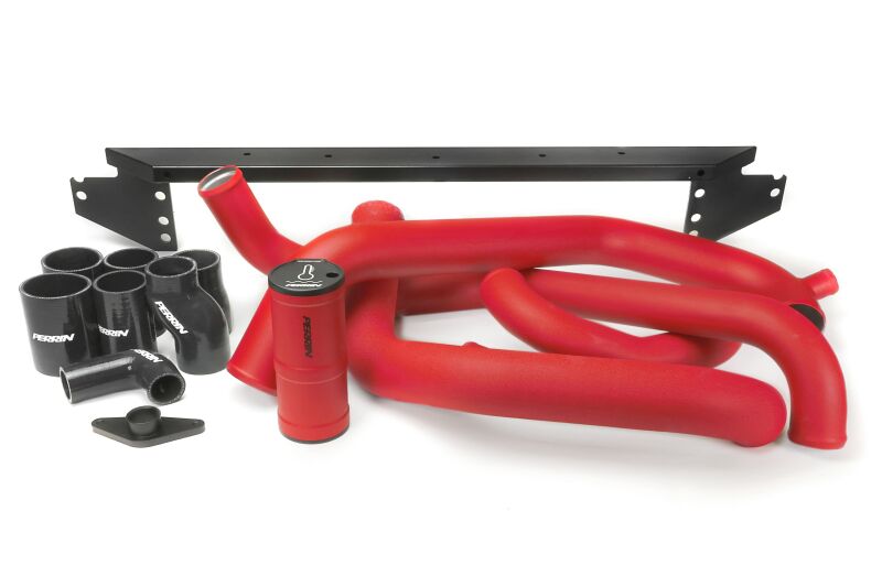 Perrin Performance PERRIN Front Mount Intercooler Boost Tube Kit - Red for 02-07 Subaru WRX/STI