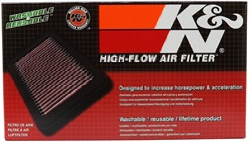 K&N Engineering K N Drop In Air Filter 11in O S Length 6.563in O S Width 1.063in Height for 02-07 Subaru WRX/STI - view 9