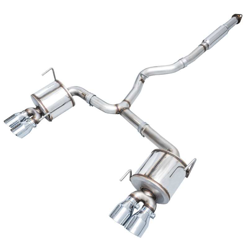 AWE Tuning VA GV GV Sedan Touring Edition Exhaust - Chrome Silver Tip for Subaru WRX/STI