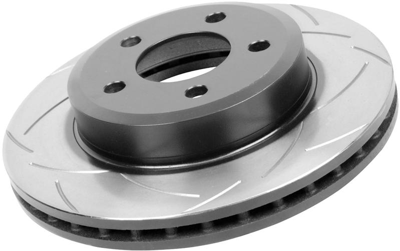 DBA 10 Stud Hole Rear Slotted Street Series Rotor for 02-09 Subaru WRX/STI - view 2