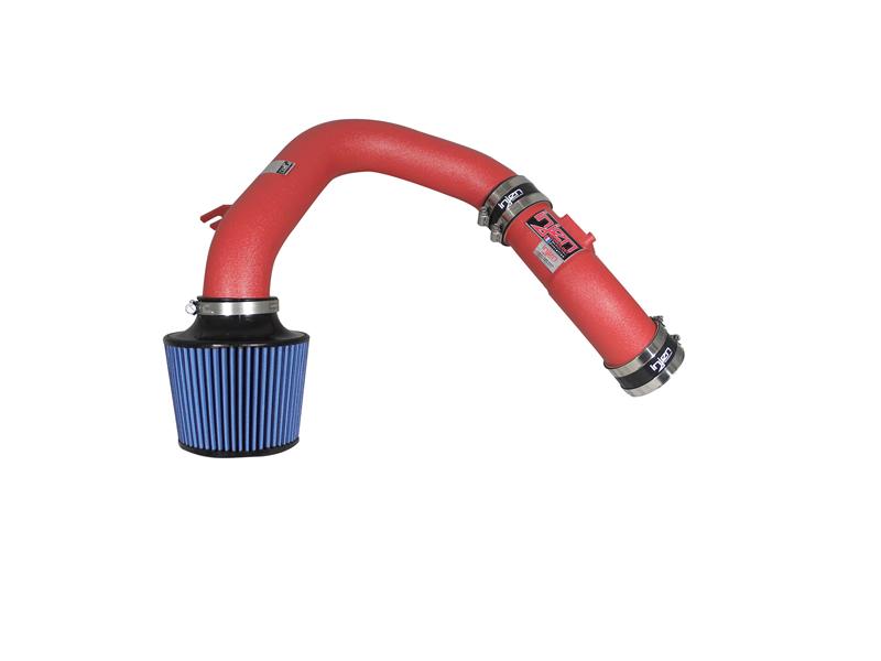 Injen Wrinkle Red Cold Air Intake for 04-07 Subaru WRX/STI - view 2
