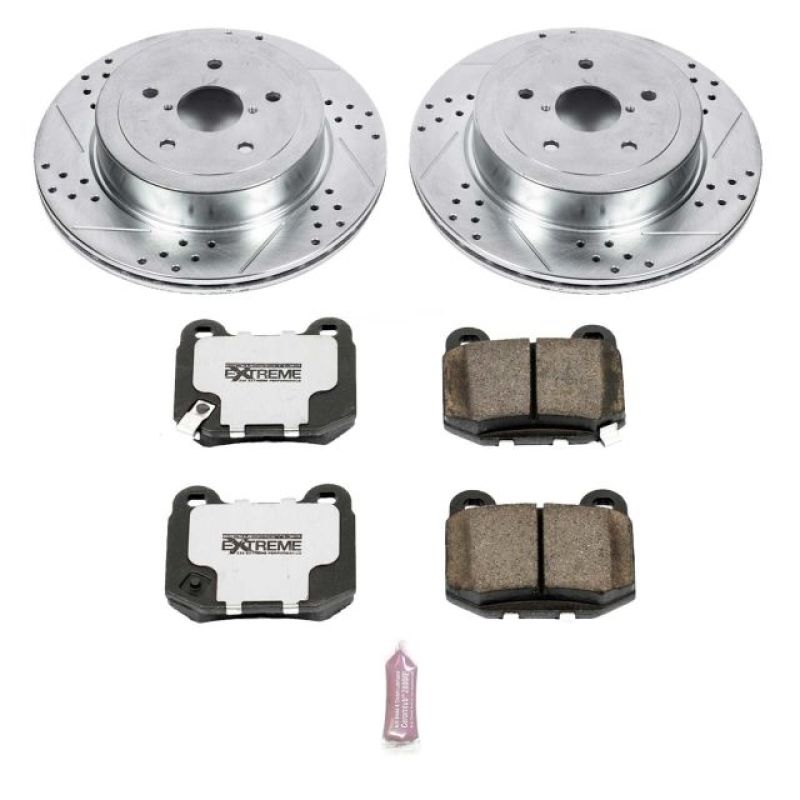 PowerStop Power Stop Rear Z26 Street Warrior Brake Kit for 05-07 Subaru Impreza