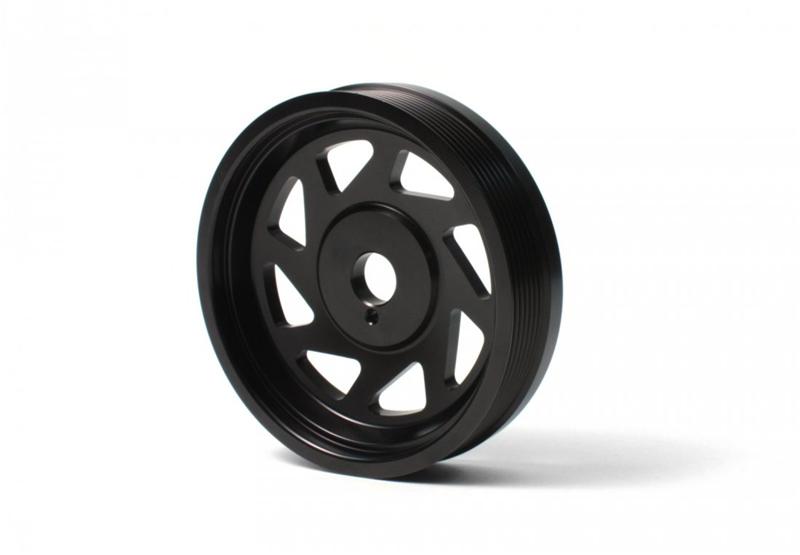 Perrin Performance PERRIN BRZ Crosstrek Lightened Crank Pulley - Black for 15-18 Subaru WRX - view 2