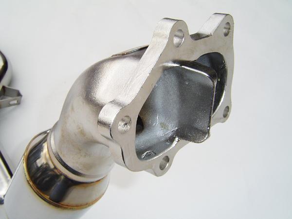 Invidia Polished Divorced Waste Gate Downpipe with High Flow Cat for 02-07 Subaru WRX/STI - view 4