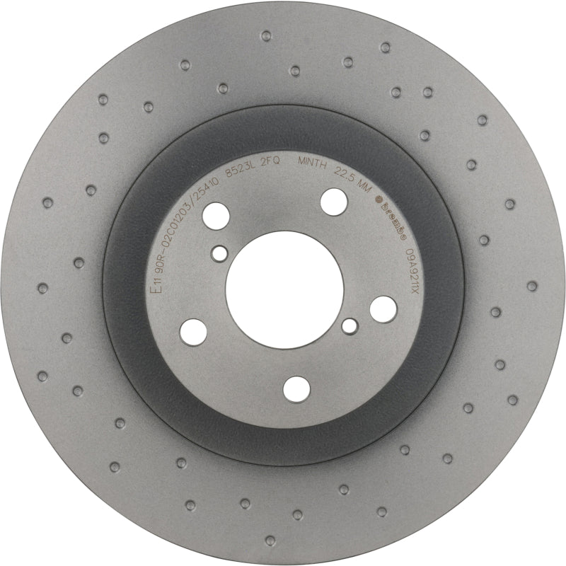 Brembo OE Brembo Scion FR-S Baja BRZ Front Premium Xtra Cross Drilled UV Coated Rotor