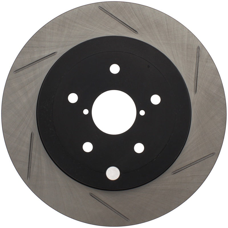 Stoptech Power Slot Rear Left Slotted Rotor for 08-10 Subaru STI/Impreza