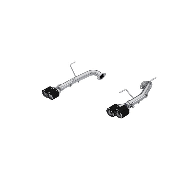 MBRP 2.5in Dual Split Rear Exit with Quad CF Tips - T304 for 2022 Subaru WRX
